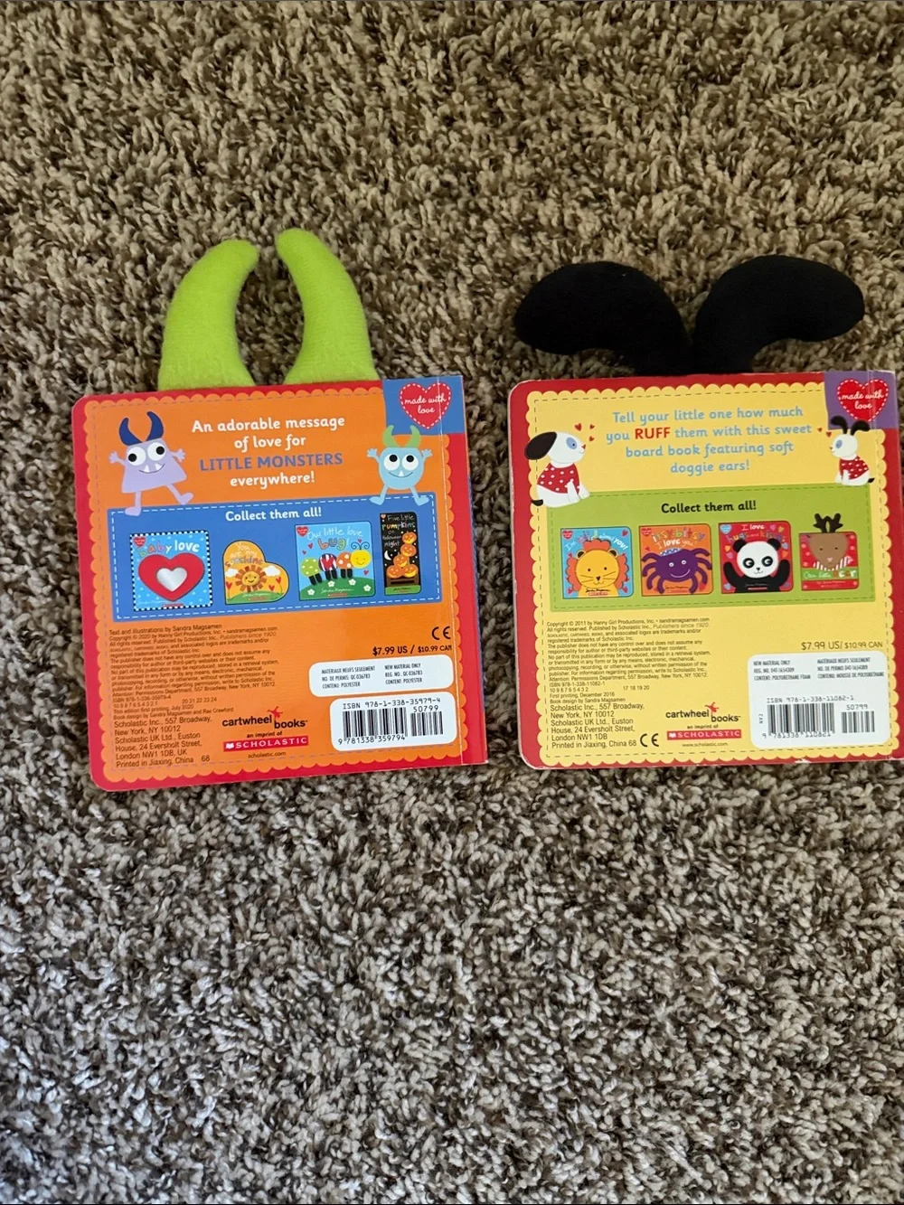 Scholastic Bright Monster & Puppy Board Book Duo